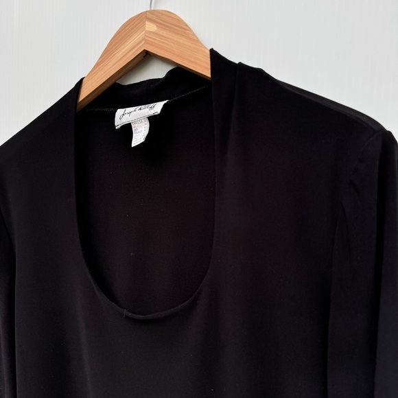 Joseph Ribkoff scoop neck size 12 Elegant Black Blouse - Picture 4 of 6